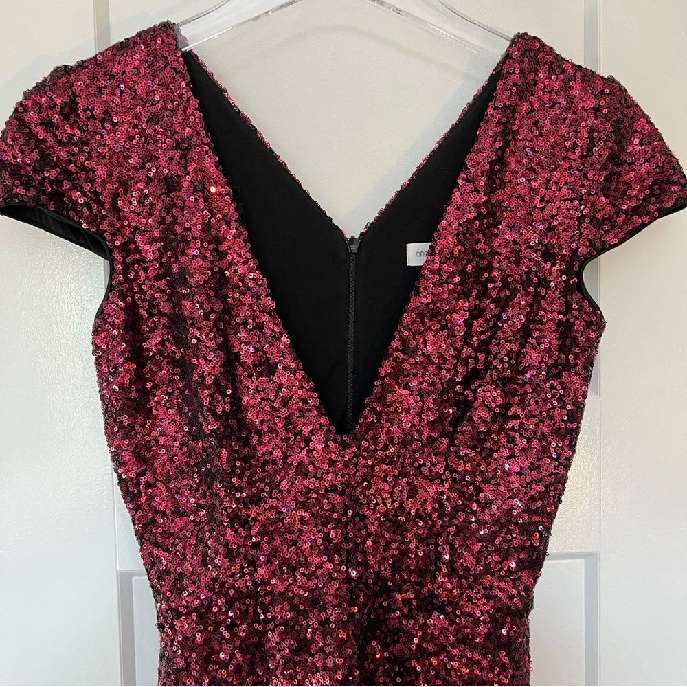 Dress the Population Red Sequin Cocktail Dress - Picture 6 of 14